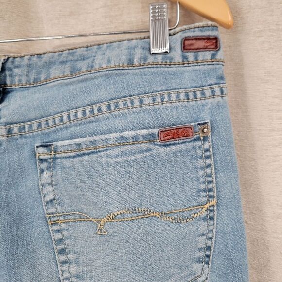 Silver 77 Y2K Light Wash Flare Jeans Women's Size 32 - Picture 9 of 15